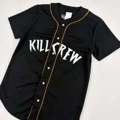 【美品】KILL CREW ベースボールシャツ 黒 S ストリート 格闘技 古着【1322】のサムネイル