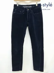 [人気] DENHAM デンハム パンツ 27 ネイビー RAZOR SLIM FIT コーデュロイ | ★ W533のサムネイル