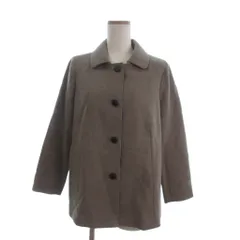 レリアン Leilian 美品 ESTETHIA G.B.Conte ウールジャケット 無地 茶 ブラウン 9 ■ECD001のサムネイル