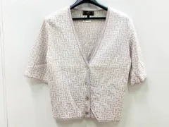 ◆フェンディ FENDI maglia 半袖 カーディガン ズッカ柄 レディース 42 トップス ヴィンテージ パープル系 中古品 (他1565)のサムネイル