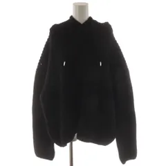 ジュンヤワタナベ JUNYA WATANABE AD2024 ニット セーター 長袖 フード ウール M 黒 ブラック JNーN011 /AN16のサムネイル