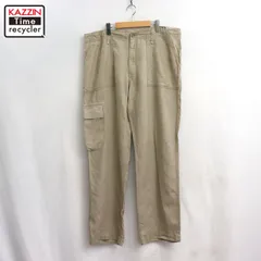 00s OLD NAVY リネン カーゴ ベイカー パンツ メンズ XLサイズ相当 ビッグサイズ オーバーサイズのサムネイル