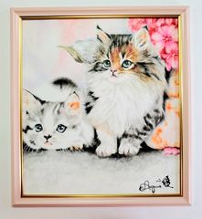 真作】八代亜紀 夢見るふたり F8サイズ 絵画 - メルカリ