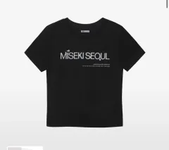 SEOUL ソウル キー ブラック 半袖Tシャツ ロゴのサムネイル