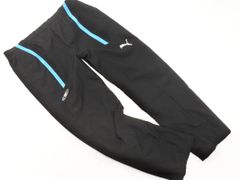 PUMA プーマ 裏地メッシュ トラック パンツ sizeL/黒ｘ青 ■■ メンズ