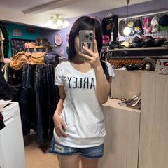 Harley-Davidson ハーレー レディース Y2K Mサイズ Tシャツ tee キャミソール フェアリーグランジ 平成 ギャル シンプル ラメ キラキラ