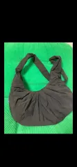 ブラック ナイロン HOBO BAG ショルダーバッグ クロスバッグ デイリー カジュアル バッグのサムネイル