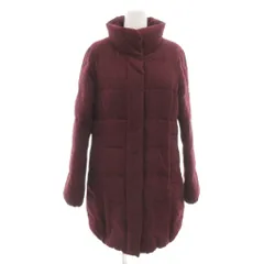 グリーンレーベルリラクシング ユナイテッドアローズ green label relaxing ダウンジャケット ミドル丈 スタンドカラー 40 赤 ボルドー /IB ■ECG003のサムネイル