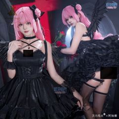 신품 미사용 차원 전대 승리의 여신 니케 블랙 도로시 노스탤지 코스프레 (가발 신발 대응) 캐릭터 의상 촬영용 이벤트용 COSPLAY