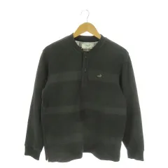 クロコダイル CROCODILE トレーナー M グレー ヘンリーネック 長袖 ロゴ刺繍 /AO31 ■GY99のサムネイル