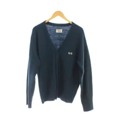 アーバンリサーチ ドアーズ URBAN RESEARCH DOORS カーディガン M 紺 Vネック 長袖 ロゴ刺繍 /JPのサムネイル