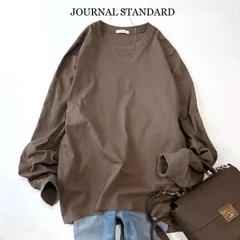 タグ付 2024 JOURNAL STANDARD タックスウェットシャツ / ブラウン 茶色 フリーサイズ 綿100％ / ジャーナルスタンダード 近年モデル ゆったり ボリュームスリーブのサムネイル