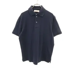 JIL SANDER ジルサンダー ギリシャ製 半袖 ポロシャツ L ネイビー メンズ 古着のサムネイル