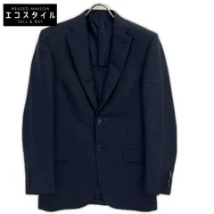 Brioni　ブリオーニ　ネイビー ウール 2B ジャケット ヘリンボーン　46のサムネイル