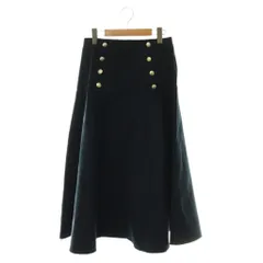 ボーダーズアットバルコニー BORDERS at BALCONY 26SS CHINO SKIRT スカート フレア 金ボタン ロング 38 紺 BD2611-3H-16 /CX ■OSのサムネイル