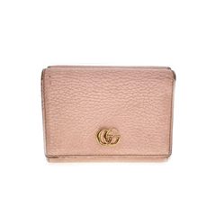 [중고] GUCCI 구찌 474746 GG 마몬트 트라이 배 지갑 여성 남성 지갑 핑크 베이지 브랜드