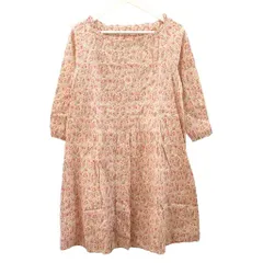 ピンクハウス PINK HOUSE ペーハーブルー Ph Blue チュニック ブラウス ローズペイズリー ピンク 花柄 綿 コットン 七分袖のサムネイル
