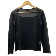 Y's(ワイズ) 長袖セーター レディース美品  - 黒 シースルーのサムネイル