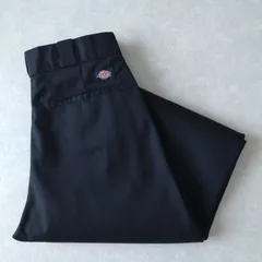 ■デッドストック級古着 Dickies ディッキーズ 874BK ワークパンツ チノ ORIGINAL FIT ブラック 黒 W32L30【WD2047】のサムネイル