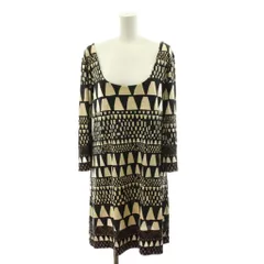 ダイアンフォンファステンバーグ DIANE von FURSTENBERG チュニック シルク 8 黒 ブラック ベージュ ひざ丈 /AZのサムネイル
