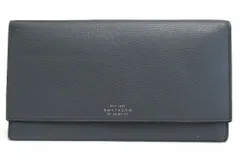 スマイソン／SMYTHSON 長財布 財布 ウォレット レディース 女性 女性用レザー 革 本革 グレー 灰色  PANAMA MARSHALL TRVL WALLET パナマ マーシャル トラベルウォレット パスポートケース 小銭入れありのサムネイル