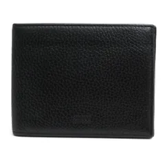 アルマーニ コレッツォーニ／ARMANI COLLEZIONI 財布 ウォレット メンズ 男性 男性用 レザー 革 本革 ブラック 黒  Y6R004 YAN4J PORTAFOGLIO VIT.BOTTALATO 小銭入れあり 二つ折り シボ革 シュリンクレのサムネイル