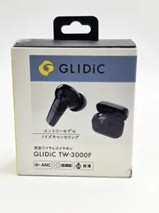 R80805 未使用 GLIDiC グライディック 完全ワイヤレスイヤホン TW-3000F-BK ブラックのサムネイル