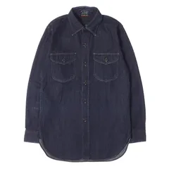 ATLAST & CO アットラスト デニムワークシャツ インディゴ At LAST&CO アットラスト シャツ 14 インディゴ マチ付き デニム