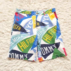 TOMMY HILFIGER トミーヒルフィガー ショートパンツ ハーフパンツ 総柄 ペナント柄 31インチのサムネイル