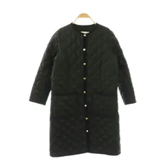 トラディショナルウェザーウェア Traditional Weatherwear ジャケット 上着 34 黒 ブラック ノーカラー 長袖 金ボタン キルティング /GP ■ECD001のサムネイル