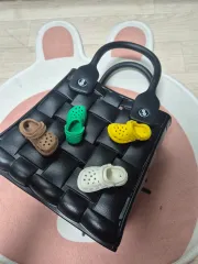 開封のみの新品 Crocs スタイル ブラック トートバッグのサムネイル