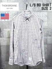 USA製 トムブラウン ニューヨーク 正規品 長袖 ボタンダウンシャツ 2 THOM BROWNE NEW YORKのサムネイル