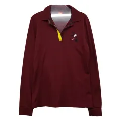 JDX バーガンディ ゴルフ 長袖 カラーTシャツ 095のサムネイル