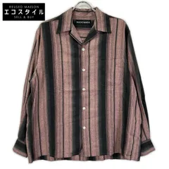 WACKO MARIA　ワコマリア　OMBRE STRIPED OPEN COLLAR SHIRT シャツ　Mのサムネイル