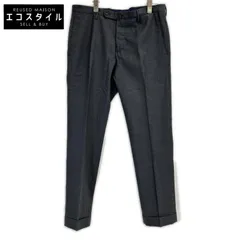 INCOTEX　インコテックス　グレー SLIMfit SUPER100s ノータック ウールスラックス　46のサムネイル