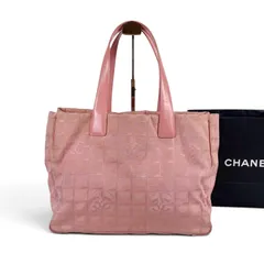 CHANEL New Travel Line Tote Bag シャネル　ニュートラベルライン　トートバッグ　トートMM 肩掛け　ピンク　ナイロンキャンバスのサムネイル