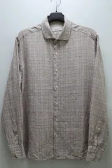 マッシモ ドゥッティ リネン100% CHECK シャツのサムネイル