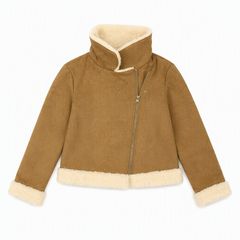 SHEIN シーイン ムートン調 ボアジャケット L ベージュ