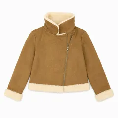 SHEIN シーイン ムートン調 ボアジャケット L ベージュのサムネイル