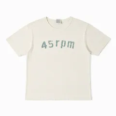 45rpm 45rpm フロントロゴTシャツ 白 レディースのサムネイル