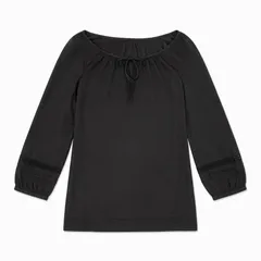 theory luxe セオリーリュクス 黒 七分袖 カットソー 040のサムネイル