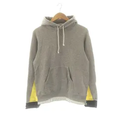 サカイ sacai 切替プルオーバーパーカー スウェット カットソー 長袖 1 グレー イエロー ダークネイビー 17-01497 /DO ■OS ■ADのサムネイル