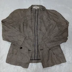 Old Chloe クロエ リネンダブルジャケット　チェック柄のサムネイル
