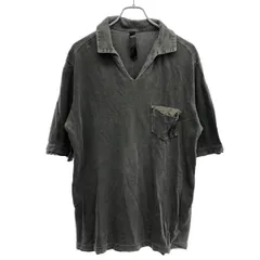 wjk ダヴルジェイケイ 24SS leather pocket-polo レザーポケットポロシャツ 7983 kn13d チャコールグレー Lのサムネイル