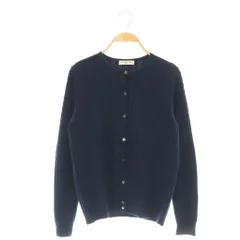 オールドイングランド OLD ENGLAND ケーブルニットカーディガン ノーカラー 長袖 カシミヤ 36 紺 ネイビー /SY ■OSのサムネイル