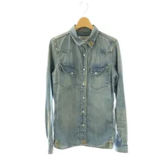 レミレリーフ REMI RELIEF デニムシャツ 長袖 フラワースタッズ F インディゴ /HK ■GY06のサムネイル