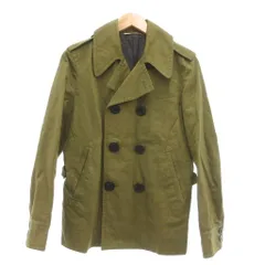 B&Y ユナイテッドアローズ BEAUTY&YOUTH ビューティー&ユース ショートトレンチコート ダブルブレスト ラペルカラー S カーキ /YJ ■YHS14のサムネイル
