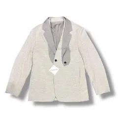 参考上代75900円 未使用 ETHOSENS 24AW Attach collar sweatjacket  アタッチカラースウェットテーラードジャケット エトセンス 5E224-44 グレー 2 （92508A）のサムネイル