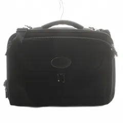エディーバウアー EDDIE BAUER 2WAY ビジネスバッグ ブリーフケース ハンド ショルダー ワンカラー キャンバス ロゴ 黒 ブラック /BB ■ECE004のサムネイル