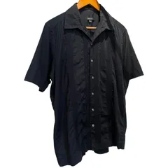 DKNY Cotton Cuba Shirt 黒 M ダナキャラン キューバシャツ 半袖 ブラックのサムネイル